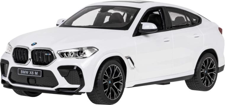 Diaľkovo ovládané auto BMW X6 M 1:14 Rastar biele - 1 kus