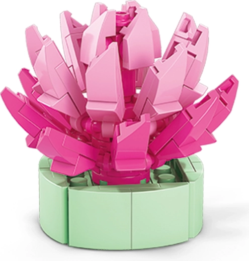 Stavebnica kvetina v kvetináči – mini rastliny zo stavebných kociek