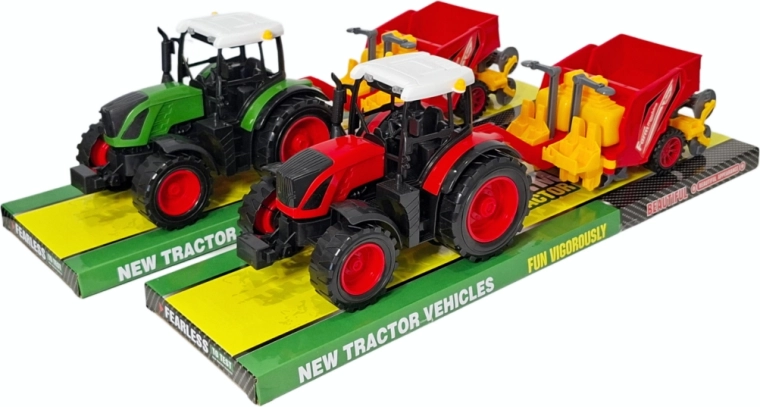 Traktor s prívesným rozmetadlom