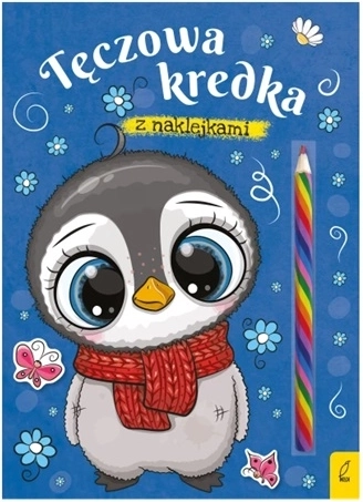 Tučniak – omaľovánky s dúhovou pastelkou