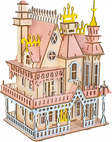 Woodcraft drevené 3D puzzle – veľkolepá vila