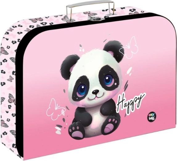 Detský lamino kufrík Panda 34 cm