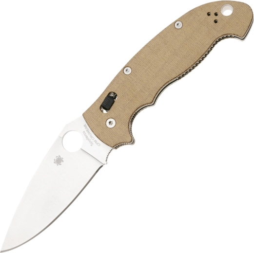 Zatvárací nôž Spyderco Manix 2 XL Brown, CPM Cru-Wear, Micarta, satin 9,8 cm