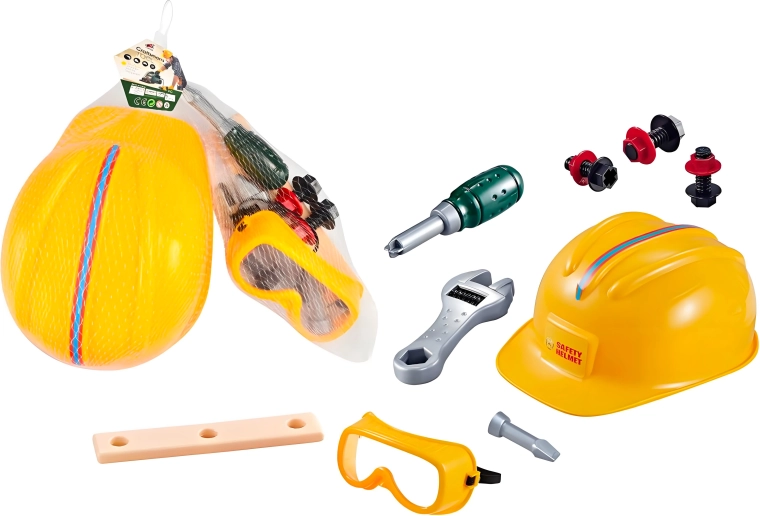 Detská sada náradia s ochrannou helmou Sparkys