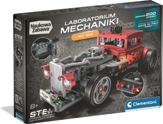 Clementoni Laboratórium mechaniky hot rod – STEM stavebnica