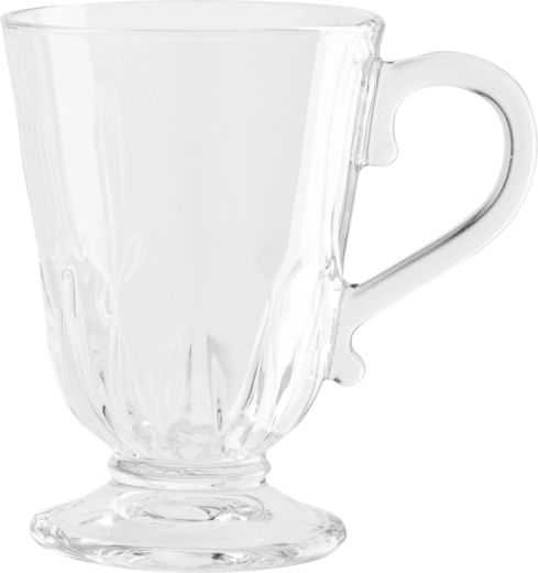 Sklenený pohár na stopke Altom Design Siena 320 ml s dekorom pavie pierko