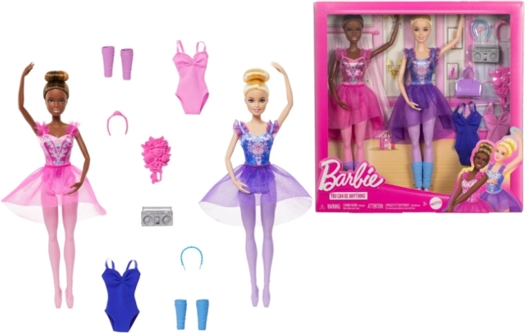 Barbie sada dvoch baletných bábik s doplnkami