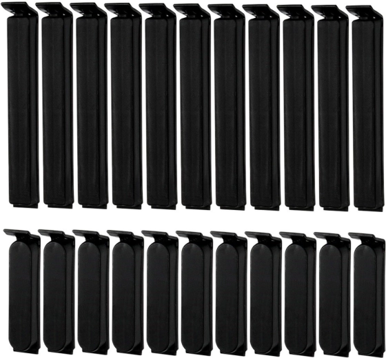 Sada klipov na vrecká 22 ks – 2 veľkosti, čierne