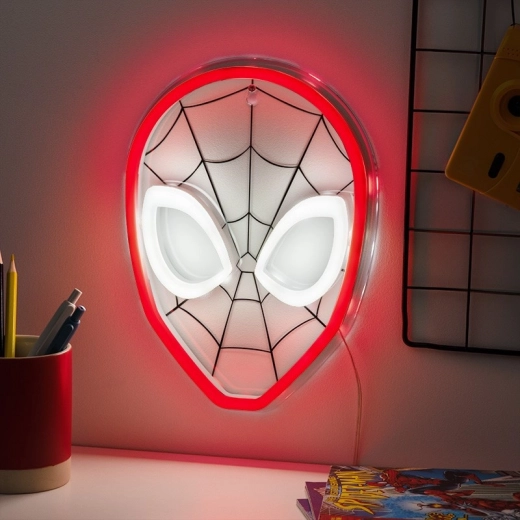 Nástenné LED neónové svetlo SPIDER‑MAN
