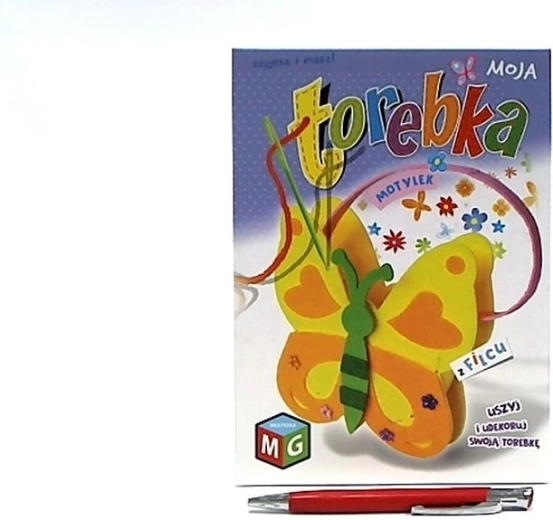 MOJA TOREBKA plstená kabelka motýlik