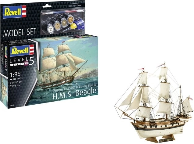 Plastikový model lode H.M.S. Beagle