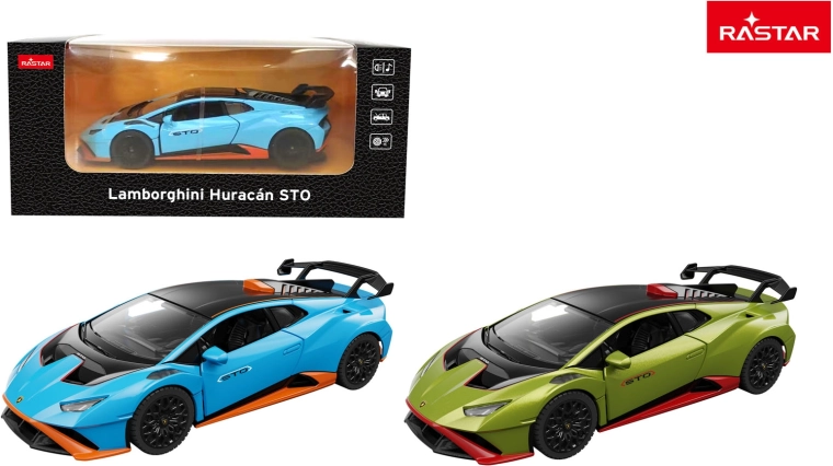 Kovové autíčko Lamborghini Huracán STO Rastar 1:32 zelené