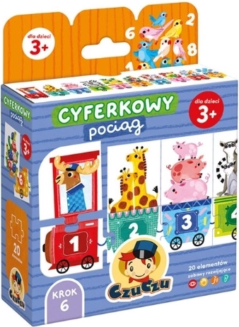 CzuCzu číselný vláčik – puzzle na počítanie do 10