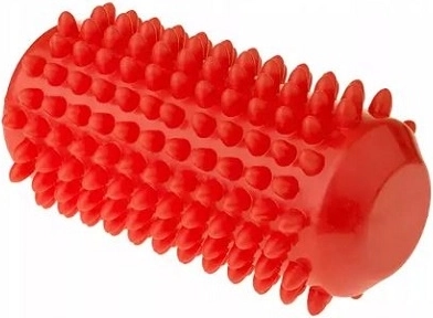 Fizjo rehabilitačný masážny valček s hrotmi 12,8 cm červený