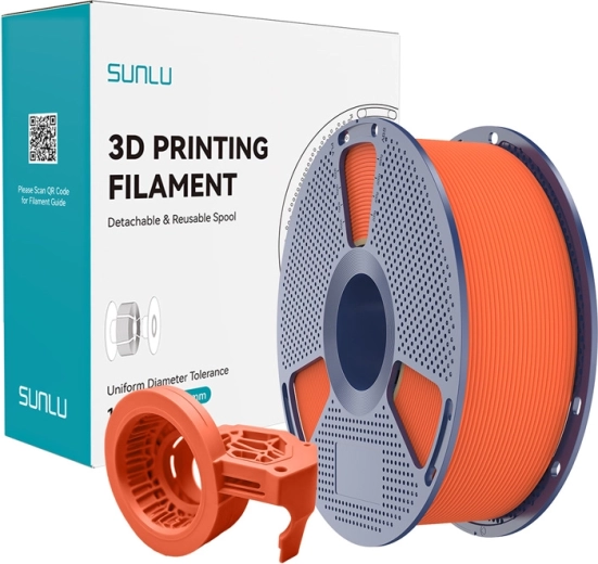 Sunlu vysokorýchlostný matný PETG filament oranžový