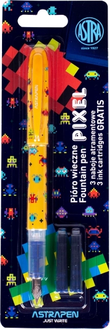 Plniace pero Astra Pixel s tromi náplňami