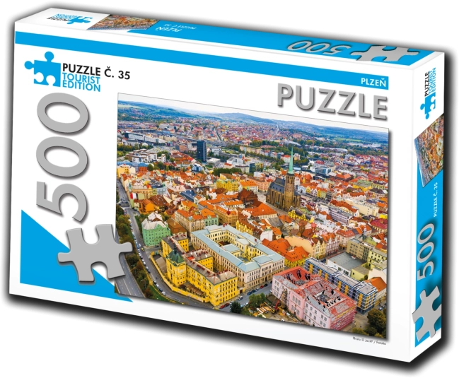 Puzzle Plzeň 500 dielikov turistická edícia