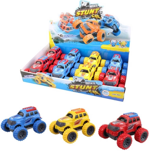 Terénne stunt auto na zotrvačník s veľkými kolesami 19 cm - 1 kus