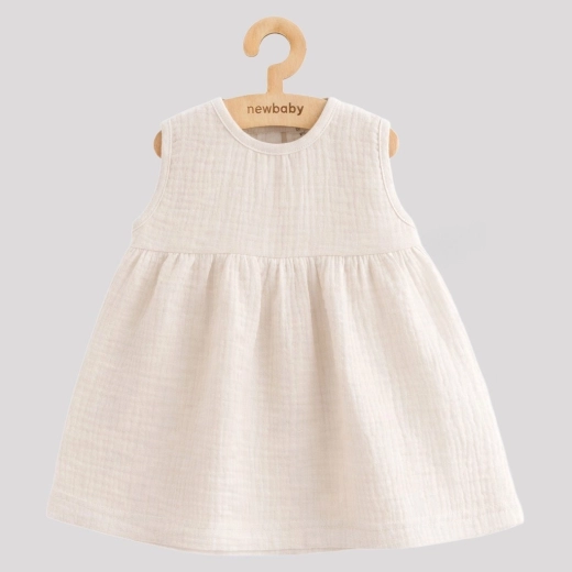 Mušelínové dojčenské šaty New Baby Ella linen