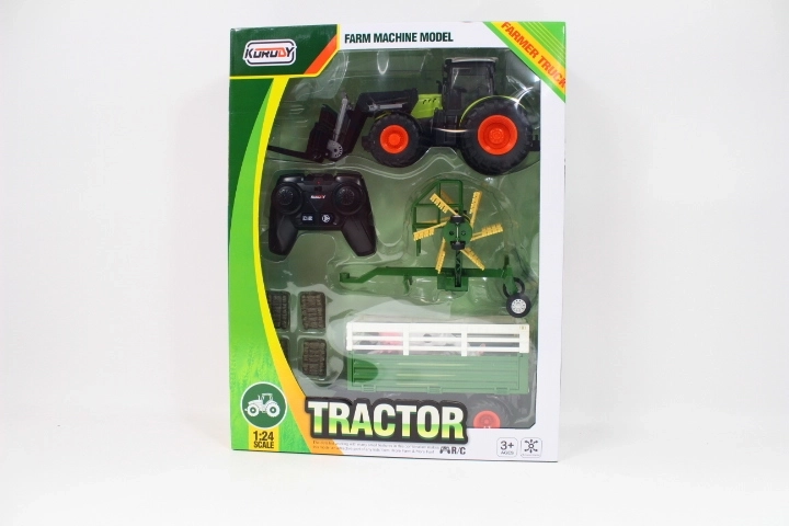 Dromader diaľkovo ovládaný traktor s prívesom