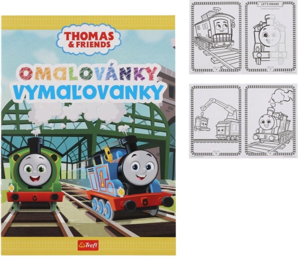 Omaľovánky Lokomotíva Tomáš