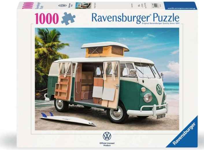 Puzzle Ravensburger obytný automobil Volkswagen T1, 1000 dielikov