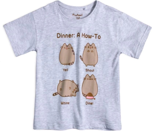 Sivé tričko Pusheen