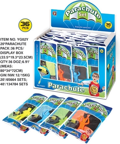 Parašutista Hračka 4 Farby