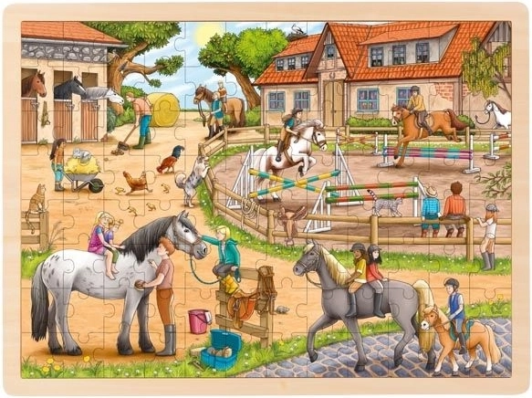 Puzzle Goki 96 dielikov Jazdecké centrum