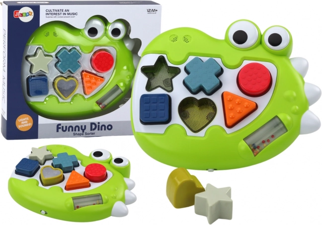 Zmyslový sorter dinosaurus s melódiami pre najmenších
