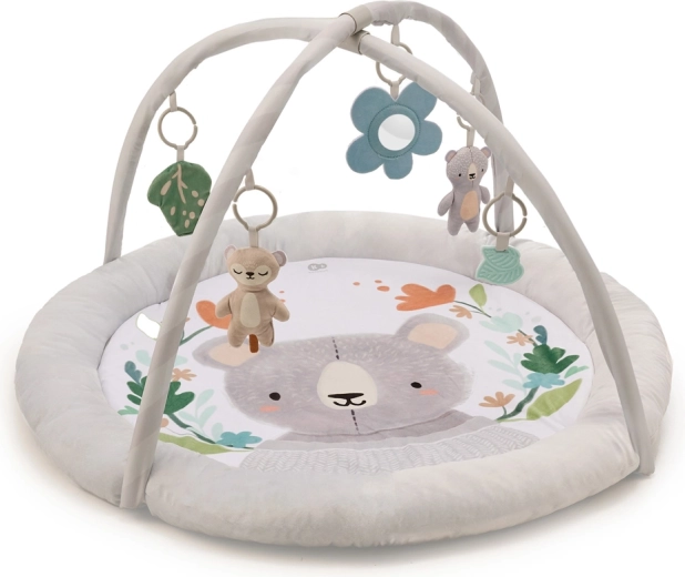 Kinderkraft hracia deka s hrazdičkou Cozyplay, svetlosivá