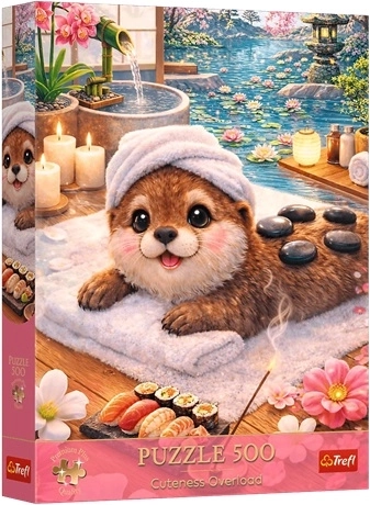 Trefl puzzle 500 Premium Plus roztomilá vydra v spa