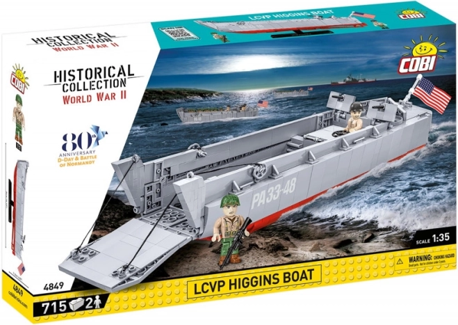 Stavebnica COBI LCVP Higgins Boat – historická vyloďovacia loď 1:35