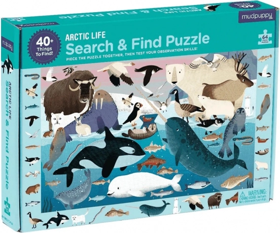 Mudpuppy puzzle Skladaj a hľadaj: Život v Arktíde