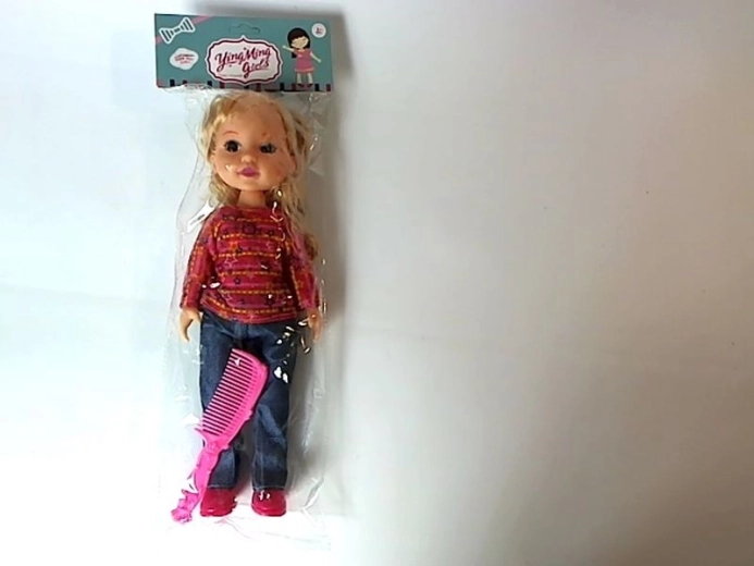 Bábika 33 cm s hrebeňom