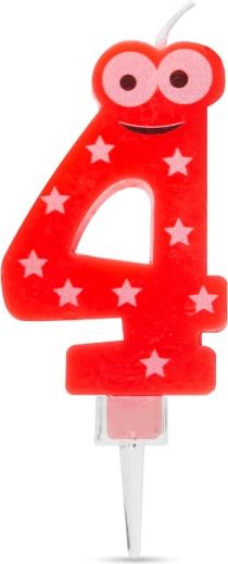 Tortová sviečka číslo 4