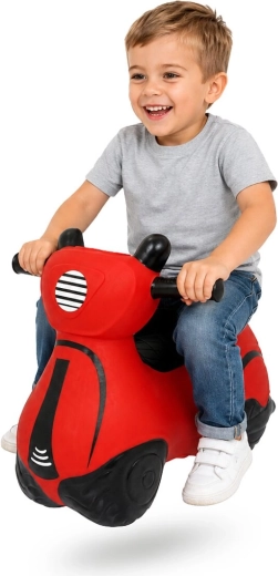 HoppyDoo skákací skúter červený s pumpičkou