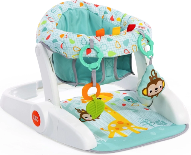 Bright Starts učebné kresielko Learn-to-Sit s hračkami, 4 m+