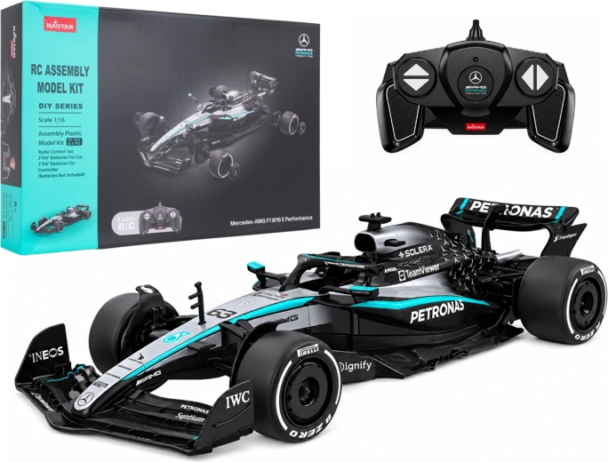 Diaľkovo ovládaný stavebnicový model Mercedes-AMG F1 W16 E Performance RASTAR v mierke 1:16