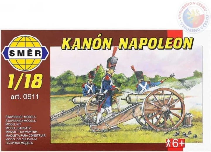 Směr model kanóna Napoleon 1:18 (plastiková stavebnica)