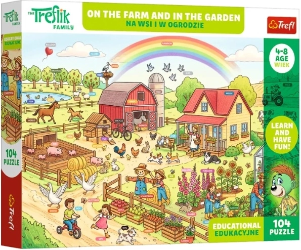 Detské puzzle Edu 104 dielikov Na wsi i w ogrodzie