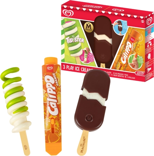 Casdon sada 3 hračkárskych zmrzlín Twister, Magnum a Calippo