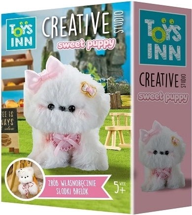 STNUX Sweet puppy biely psík – DIY sada na výrobu prívesku