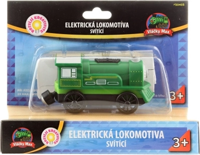 Vláčky Max elektrická lokomotíva zelená