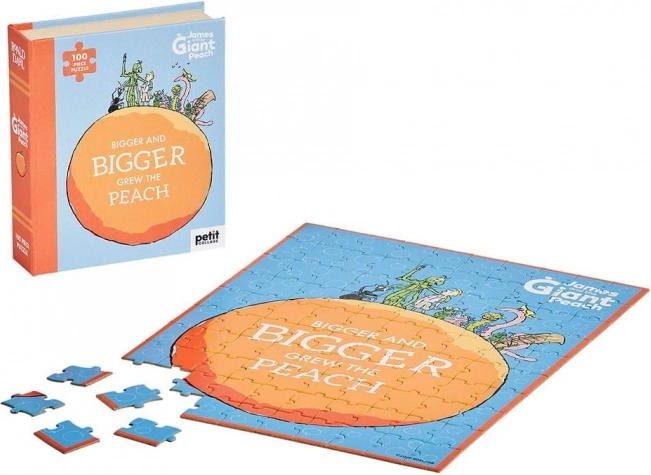 Petit Collage puzzle Jakub a obria broskyňa – 100 dielikov