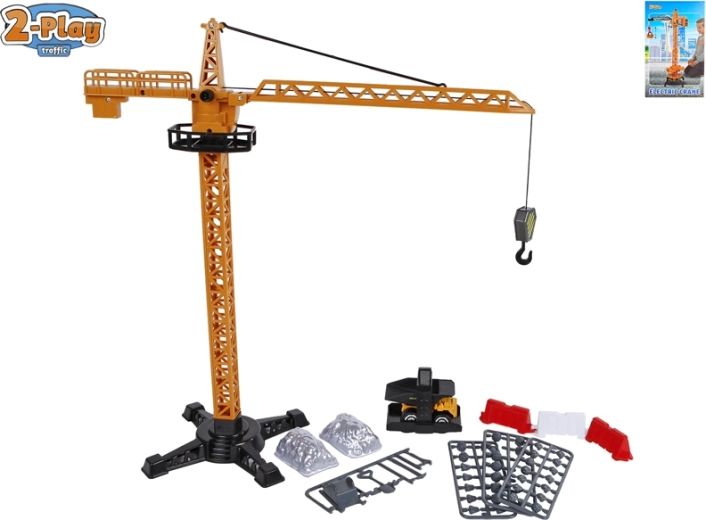 2-Play dopravný žeriav so stavebným vozidlom a doplnkami 40 cm
