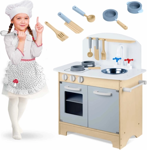 Drevená interaktívna detská kuchynka RICOKIDS