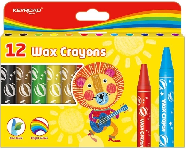 Voskové pastely Keyroad 12 farieb, priemer 14 mm