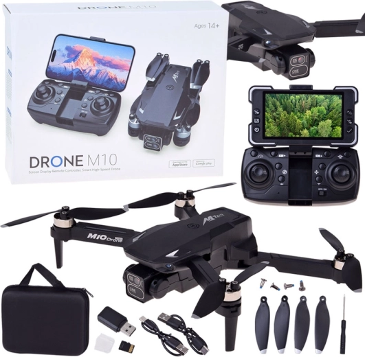 Dron M10 s dvoma kamerami a obrazovkou