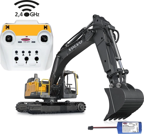 Kovové RC rýpadlo Volvo EC160E v mierke 1:16 s demolačnou súpravou